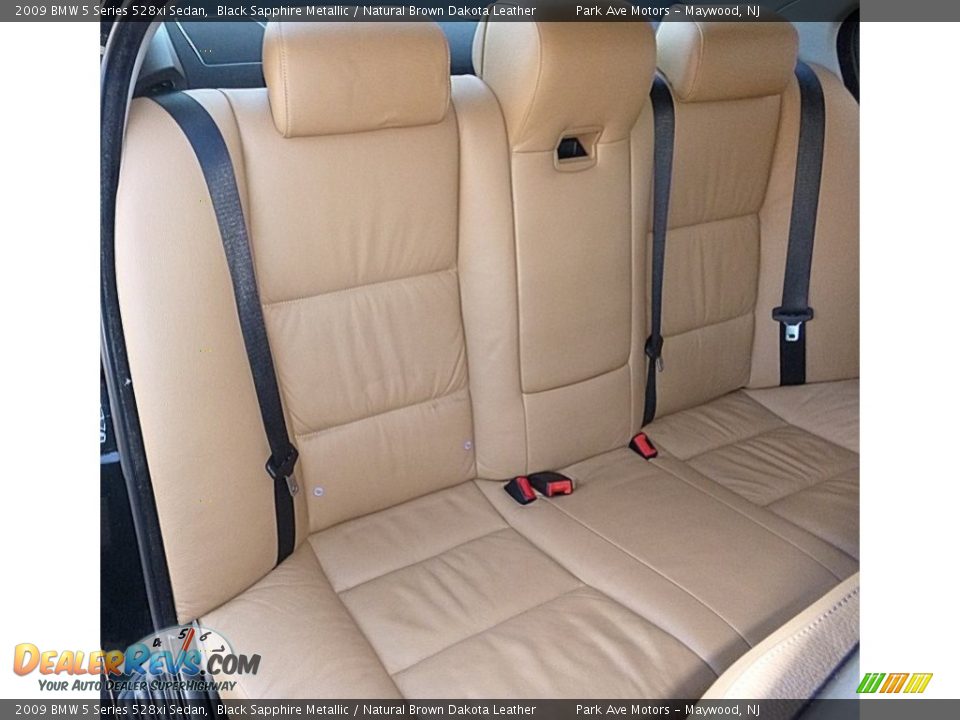 2009 BMW 5 Series 528xi Sedan Black Sapphire Metallic / Natural Brown Dakota Leather Photo #23