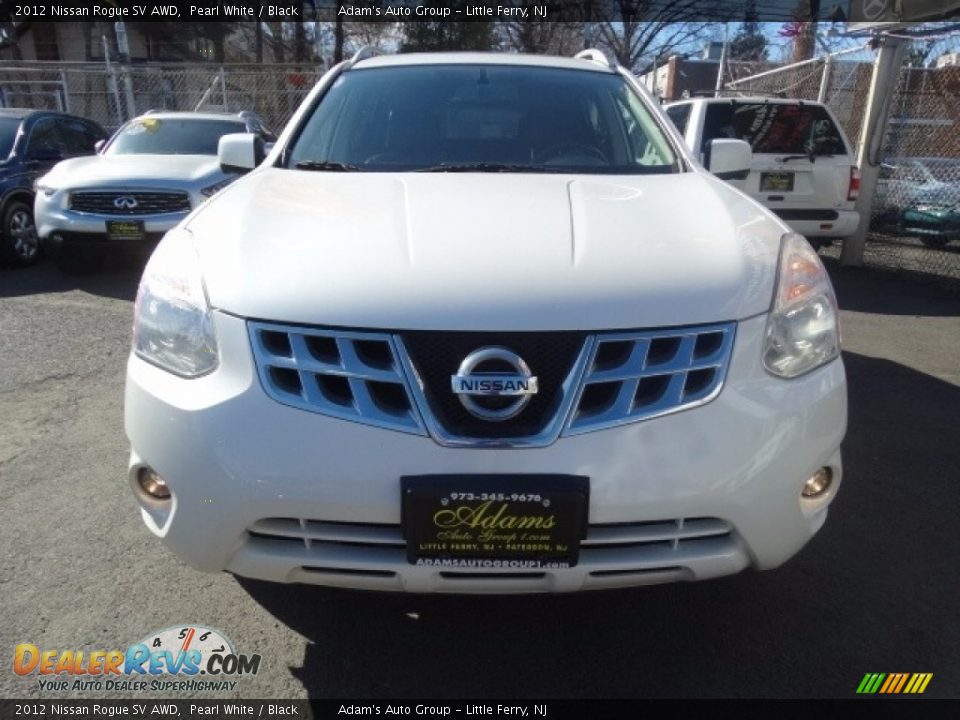 2012 Nissan Rogue SV AWD Pearl White / Black Photo #2