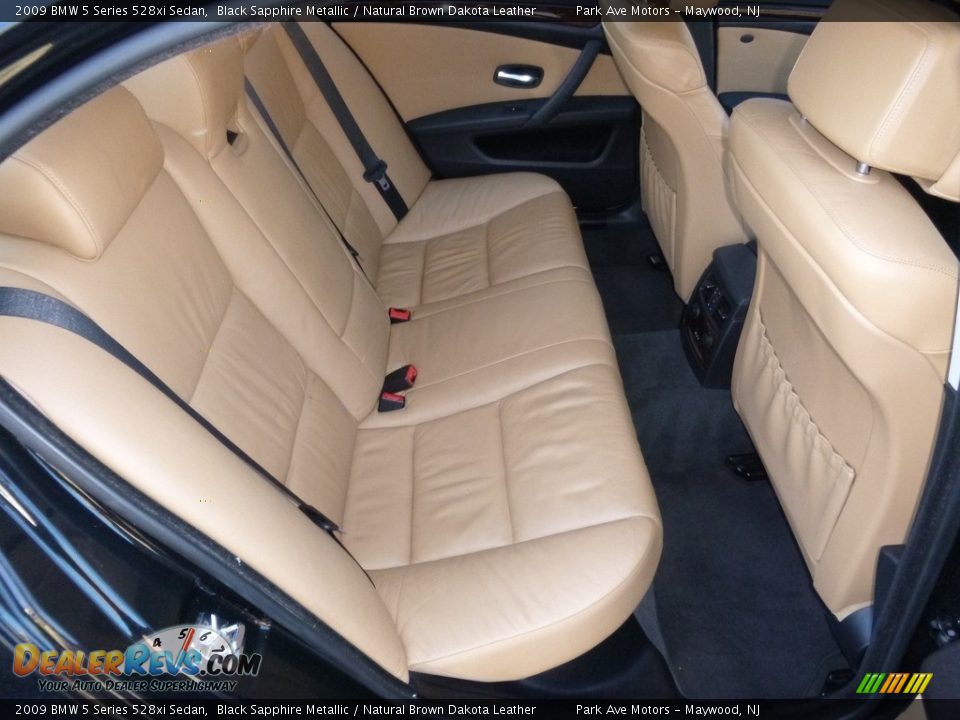 2009 BMW 5 Series 528xi Sedan Black Sapphire Metallic / Natural Brown Dakota Leather Photo #24
