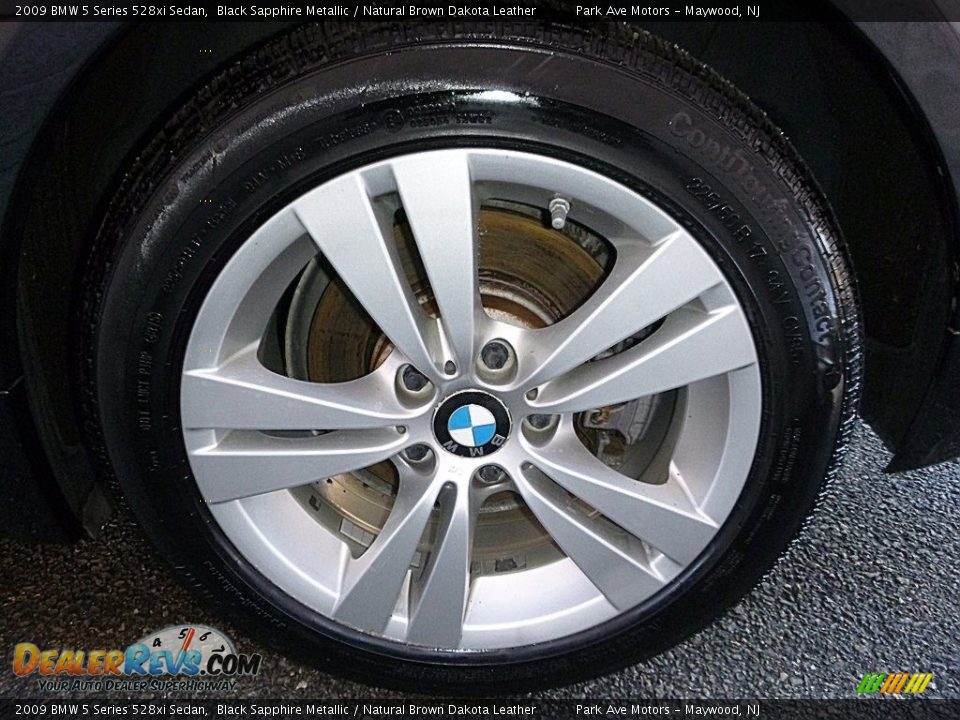2009 BMW 5 Series 528xi Sedan Black Sapphire Metallic / Natural Brown Dakota Leather Photo #34