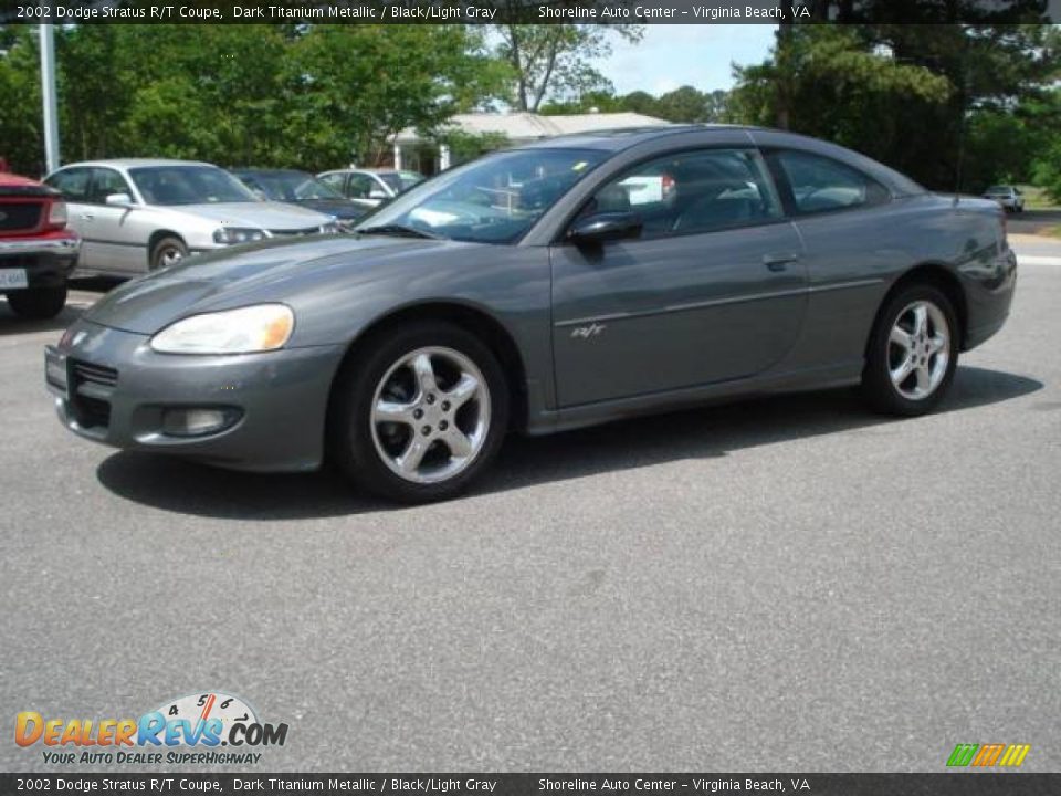 2002 Dodge Stratus R/T Coupe Dark Titanium Metallic / Black/Light Gray Photo #2