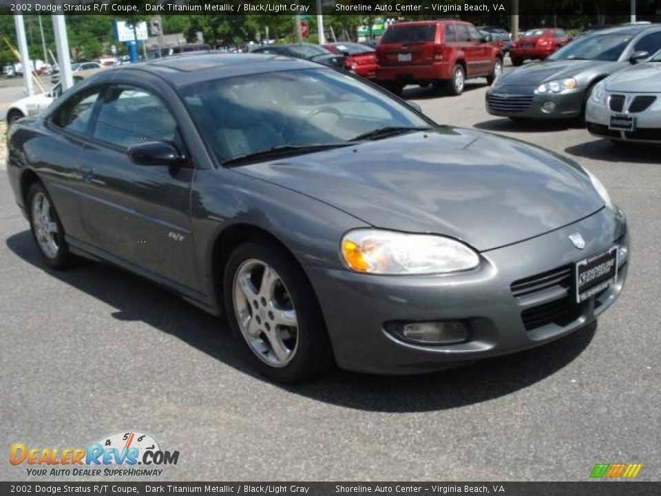 2002 Dodge Stratus R/T Coupe Dark Titanium Metallic / Black/Light Gray Photo #6