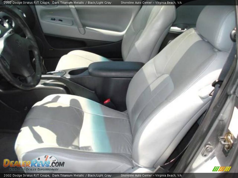 2002 Dodge Stratus R/T Coupe Dark Titanium Metallic / Black/Light Gray Photo #8