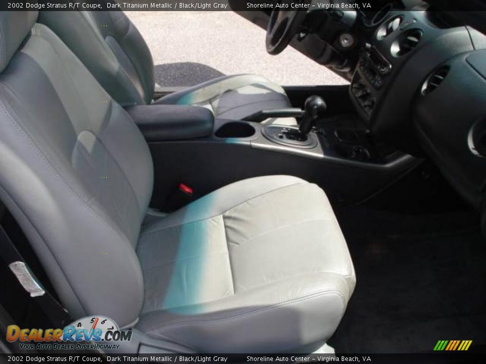 2002 Dodge Stratus R/T Coupe Dark Titanium Metallic / Black/Light Gray Photo #11
