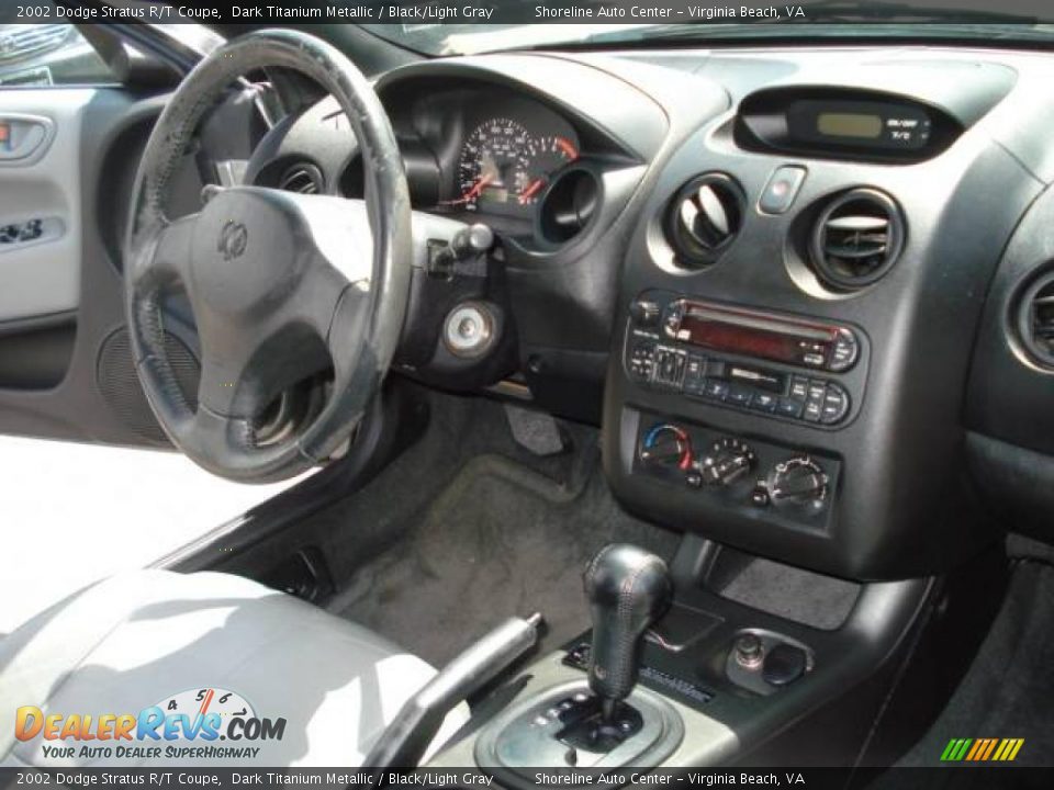 2002 Dodge Stratus R/T Coupe Dark Titanium Metallic / Black/Light Gray Photo #12