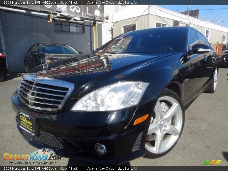 2008 Mercedes-Benz S 63 AMG Sedan Black / Black Photo #1