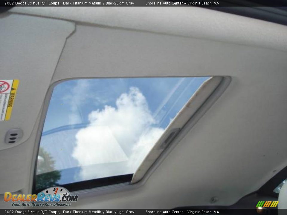 2002 Dodge Stratus R/T Coupe Dark Titanium Metallic / Black/Light Gray Photo #13