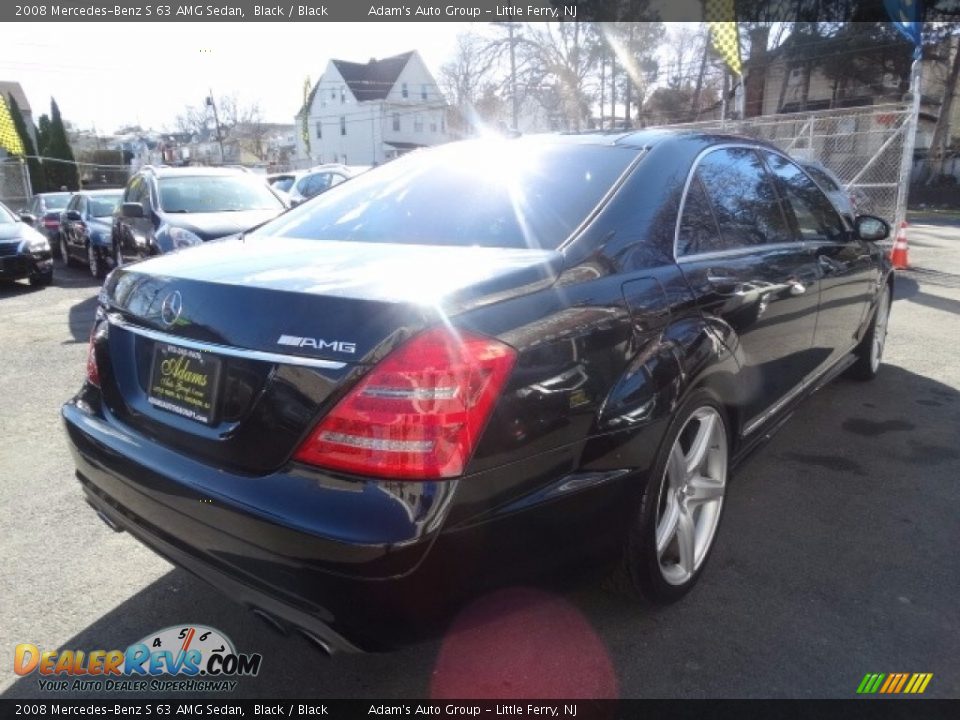 2008 Mercedes-Benz S 63 AMG Sedan Black / Black Photo #5