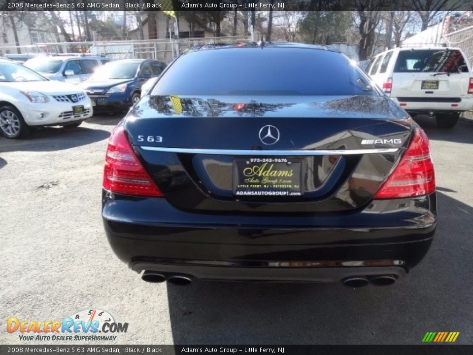 2008 Mercedes-Benz S 63 AMG Sedan Black / Black Photo #6