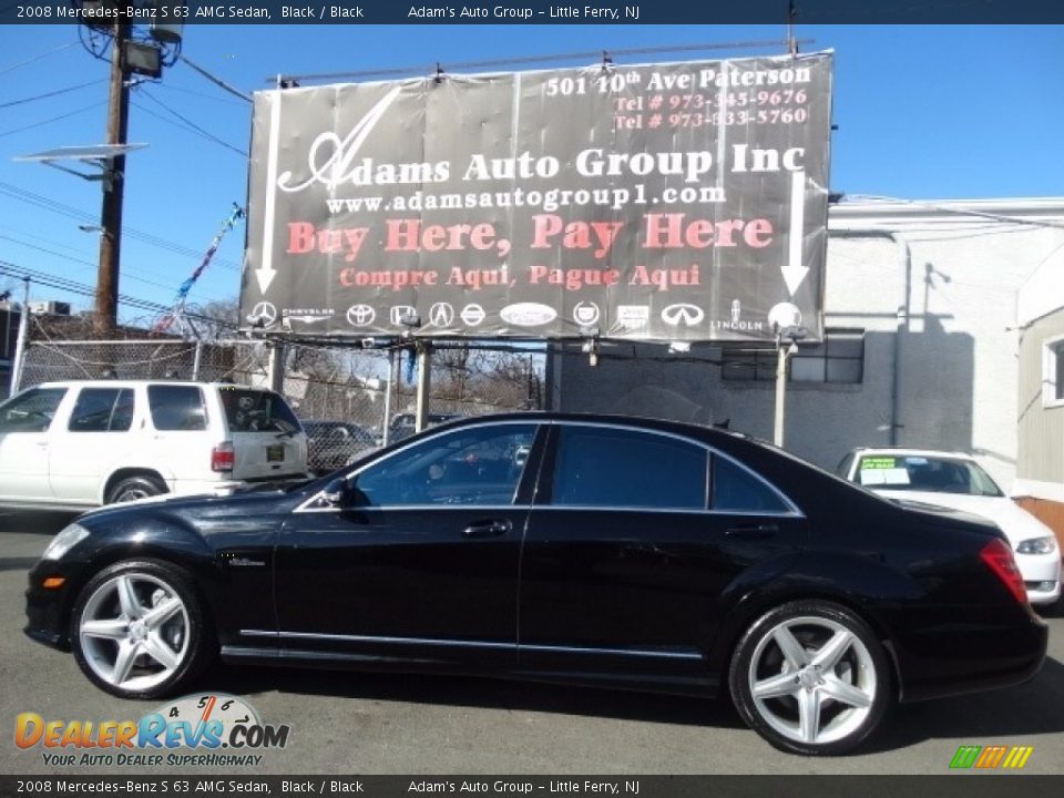 2008 Mercedes-Benz S 63 AMG Sedan Black / Black Photo #11