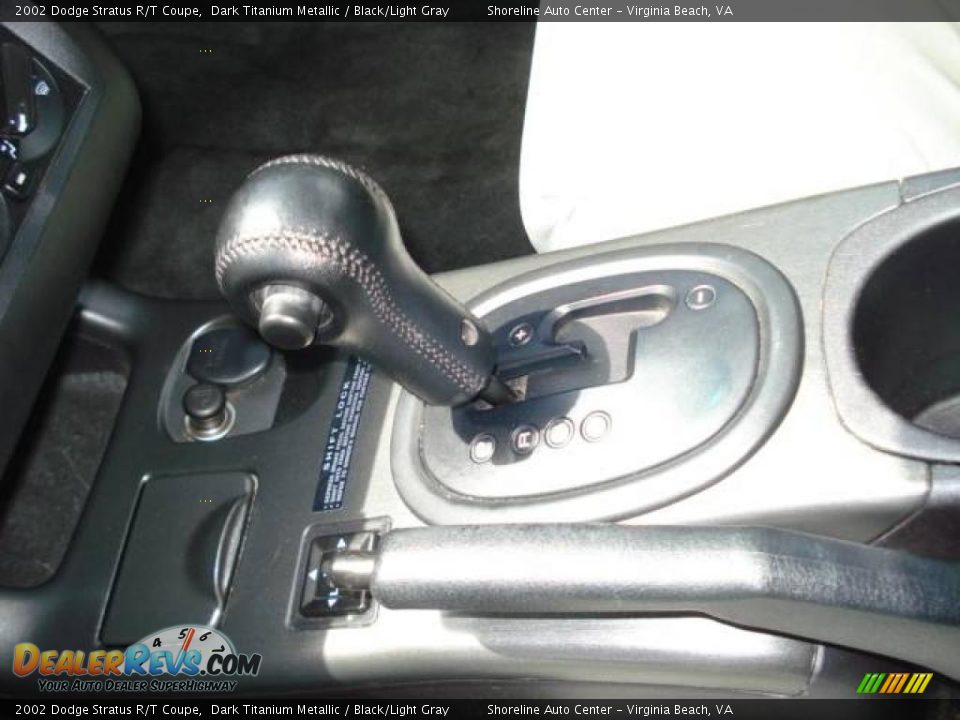 2002 Dodge Stratus R/T Coupe Dark Titanium Metallic / Black/Light Gray Photo #16