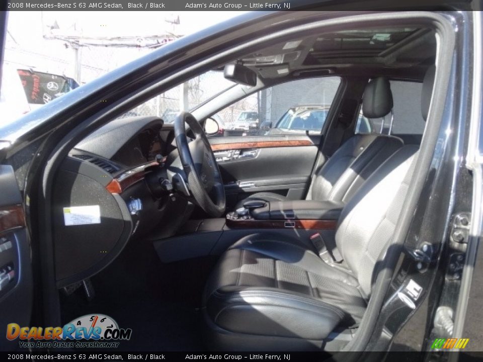 2008 Mercedes-Benz S 63 AMG Sedan Black / Black Photo #15