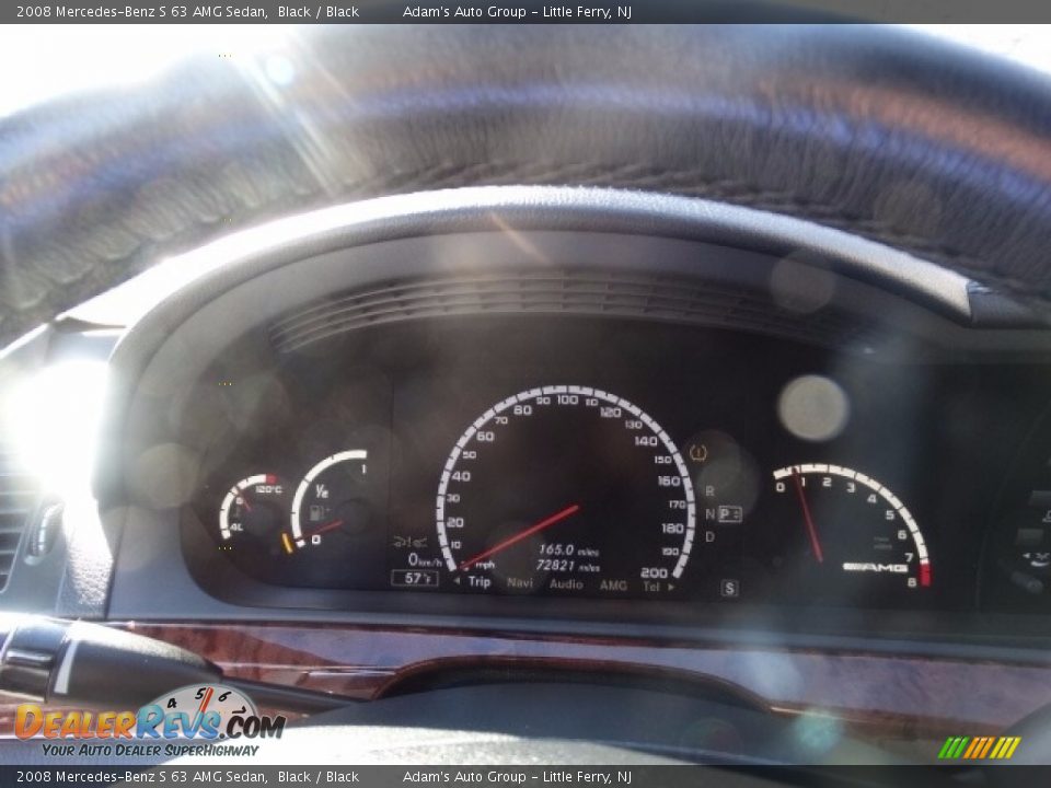 2008 Mercedes-Benz S 63 AMG Sedan Black / Black Photo #19