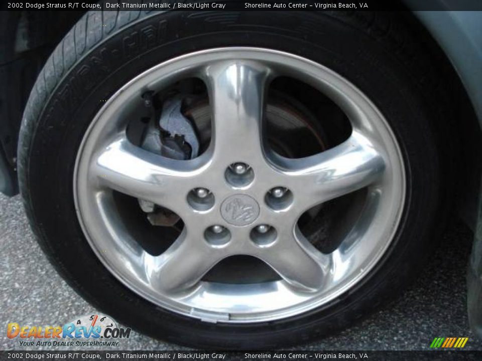 2002 Dodge Stratus R/T Coupe Dark Titanium Metallic / Black/Light Gray Photo #18