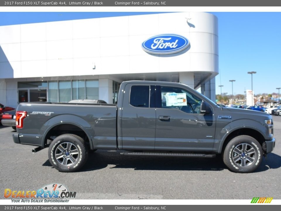 Lithium Gray 2017 Ford F150 XLT SuperCab 4x4 Photo #2