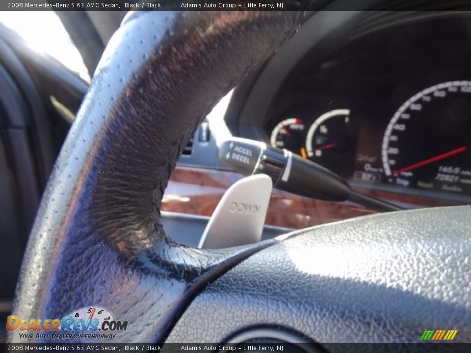 2008 Mercedes-Benz S 63 AMG Sedan Black / Black Photo #25