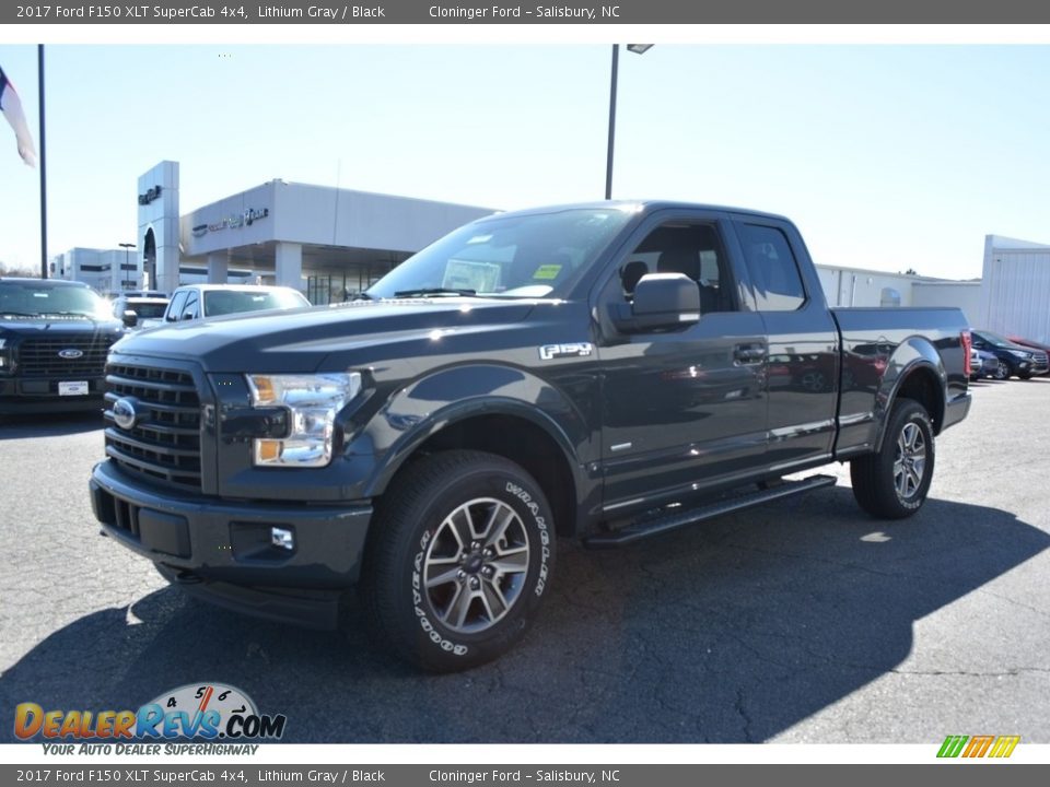 2017 Ford F150 XLT SuperCab 4x4 Lithium Gray / Black Photo #3