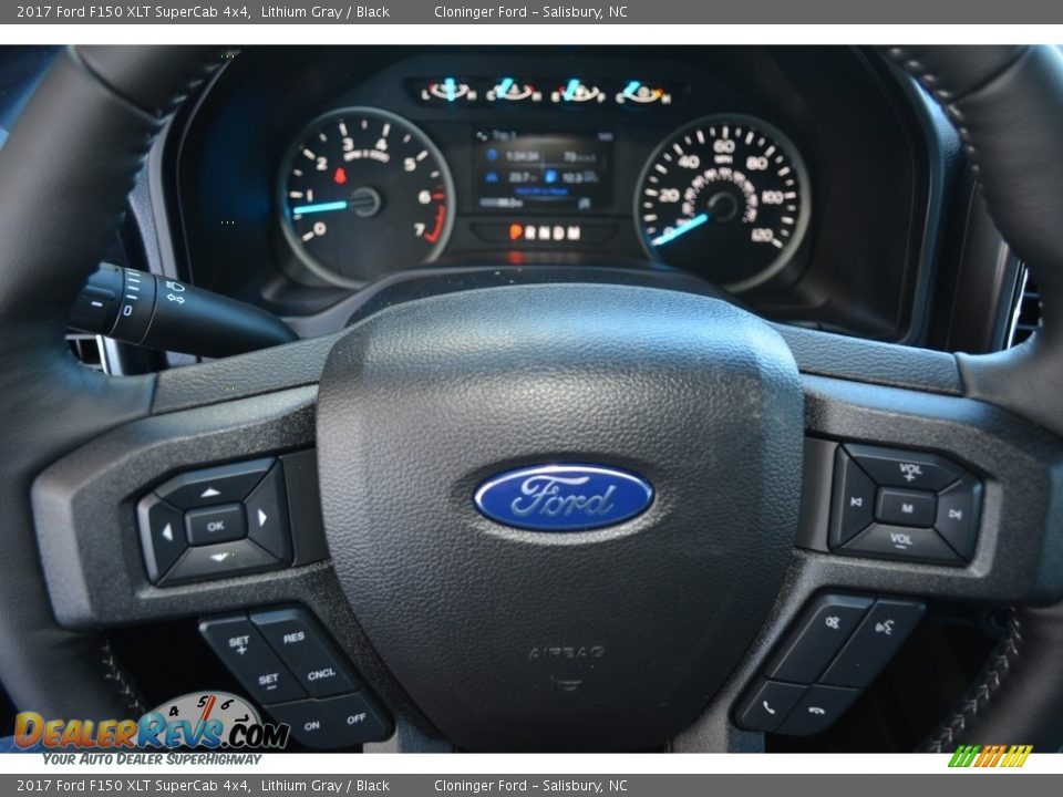 2017 Ford F150 XLT SuperCab 4x4 Lithium Gray / Black Photo #22