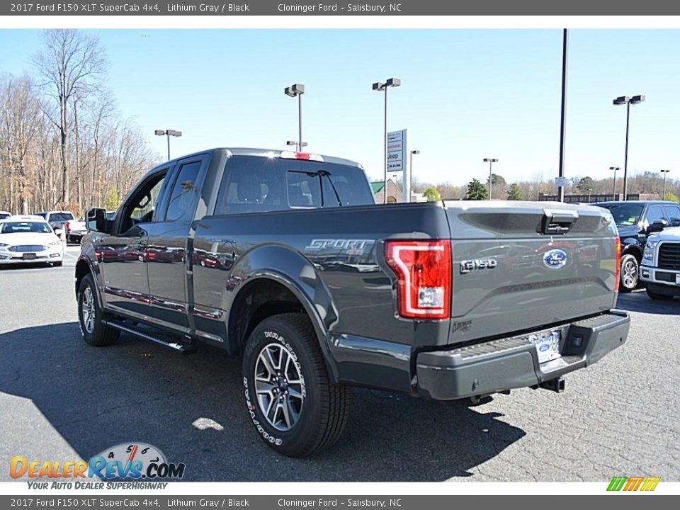 2017 Ford F150 XLT SuperCab 4x4 Lithium Gray / Black Photo #25