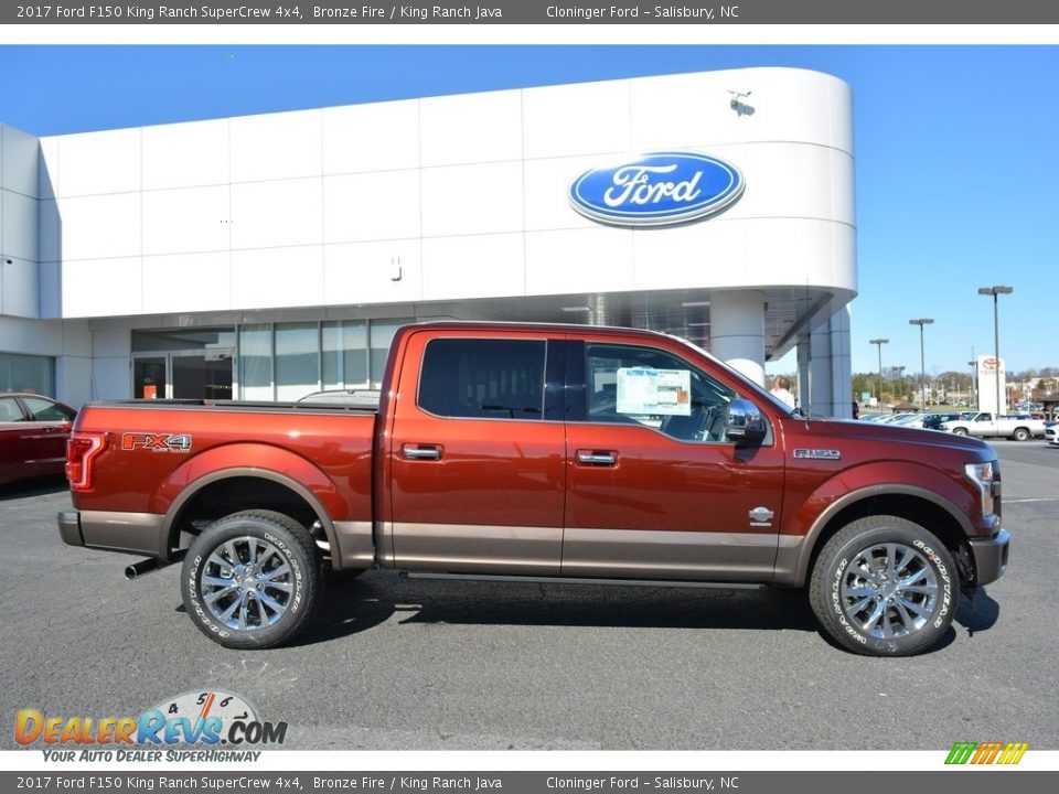2017 Ford F150 King Ranch SuperCrew 4x4 Bronze Fire / King Ranch Java Photo #2