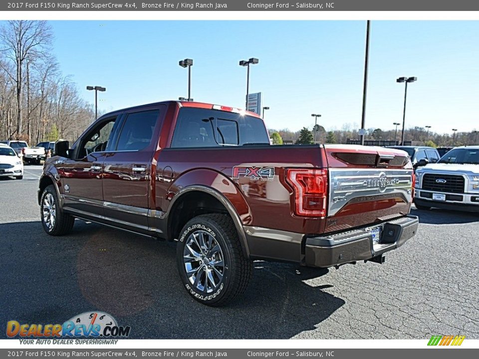 2017 Ford F150 King Ranch SuperCrew 4x4 Bronze Fire / King Ranch Java Photo #27