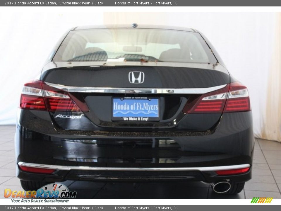 2017 Honda Accord EX Sedan Crystal Black Pearl / Black Photo #6