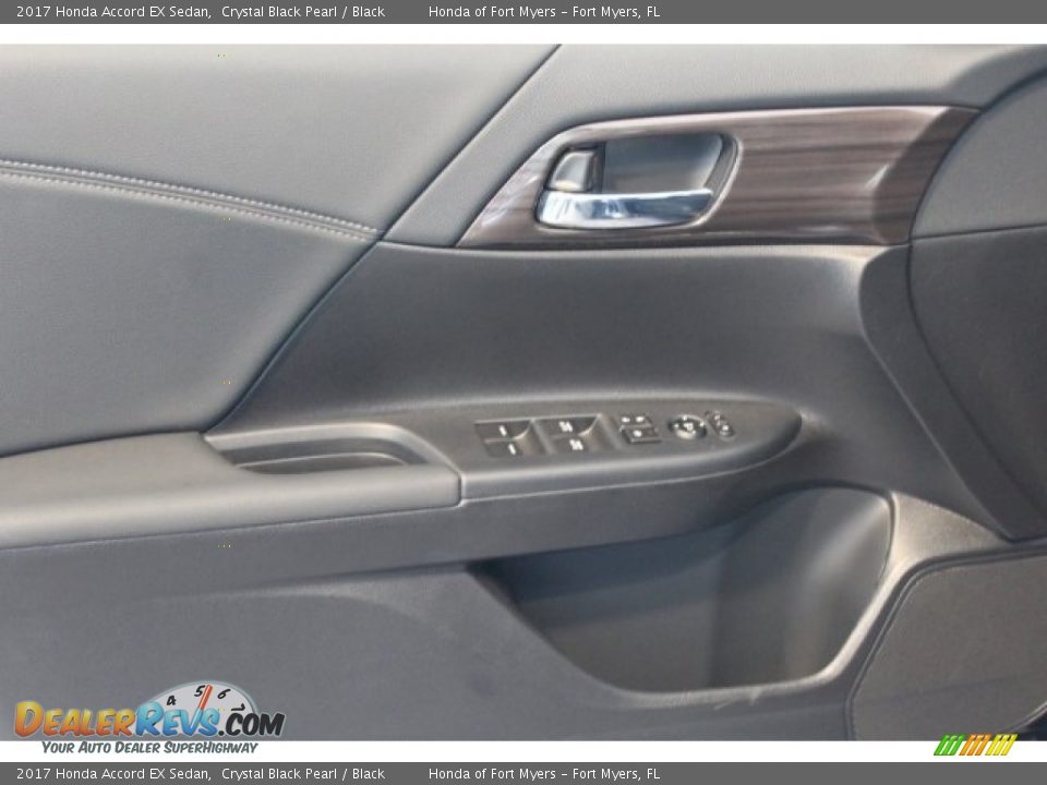 2017 Honda Accord EX Sedan Crystal Black Pearl / Black Photo #7