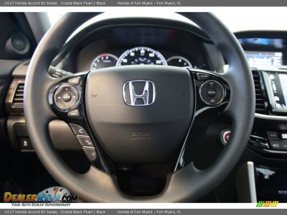2017 Honda Accord EX Sedan Crystal Black Pearl / Black Photo #12