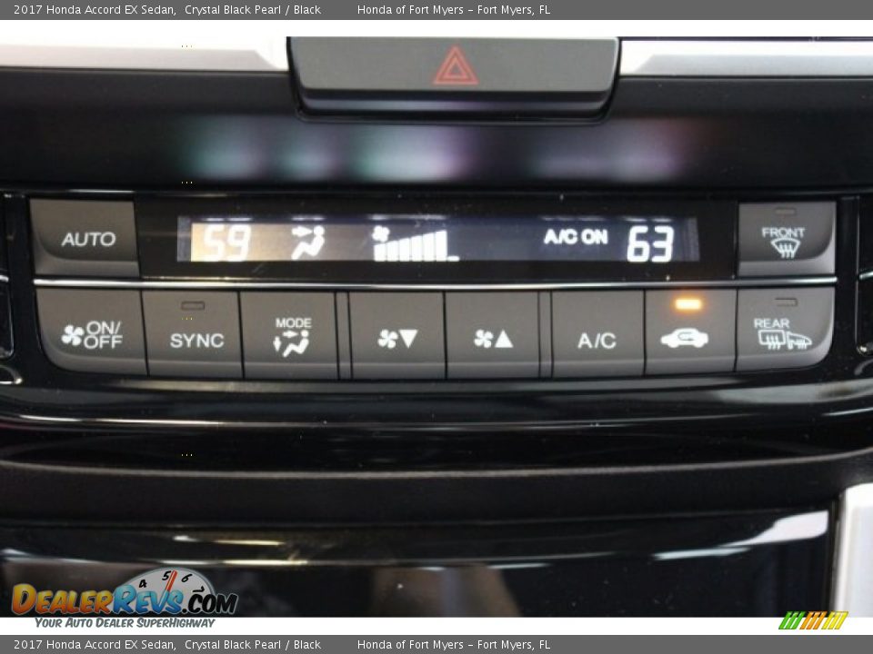 2017 Honda Accord EX Sedan Crystal Black Pearl / Black Photo #21