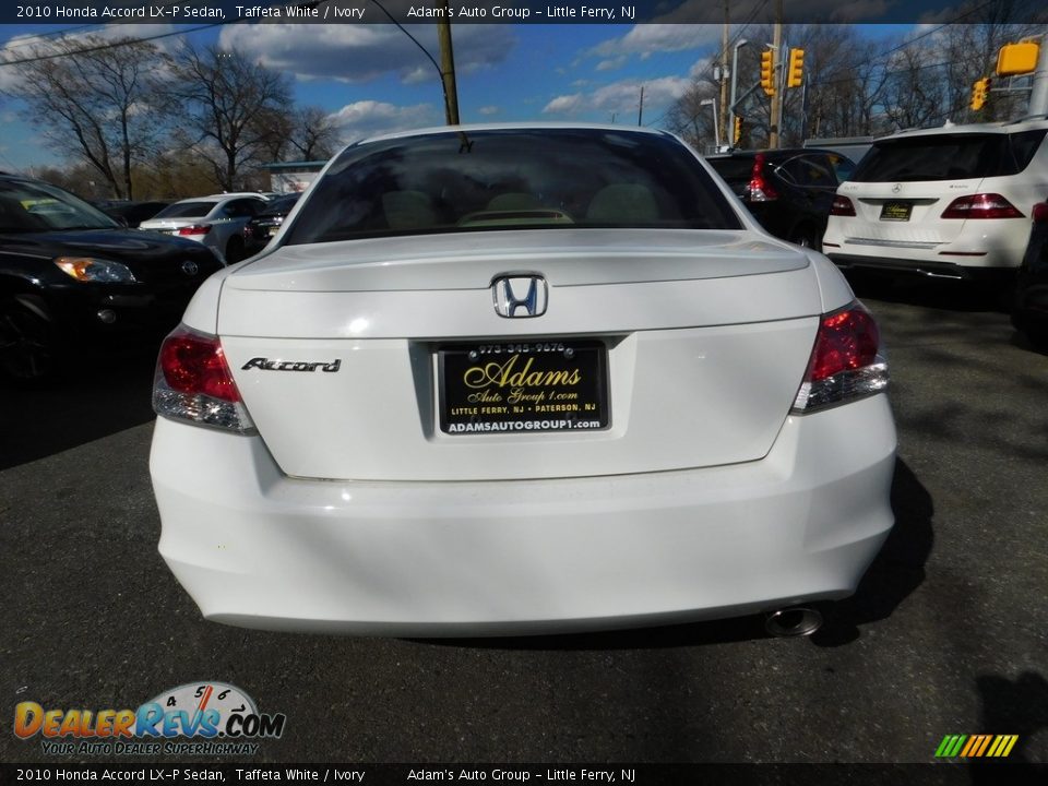 2010 Honda Accord LX-P Sedan Taffeta White / Ivory Photo #6
