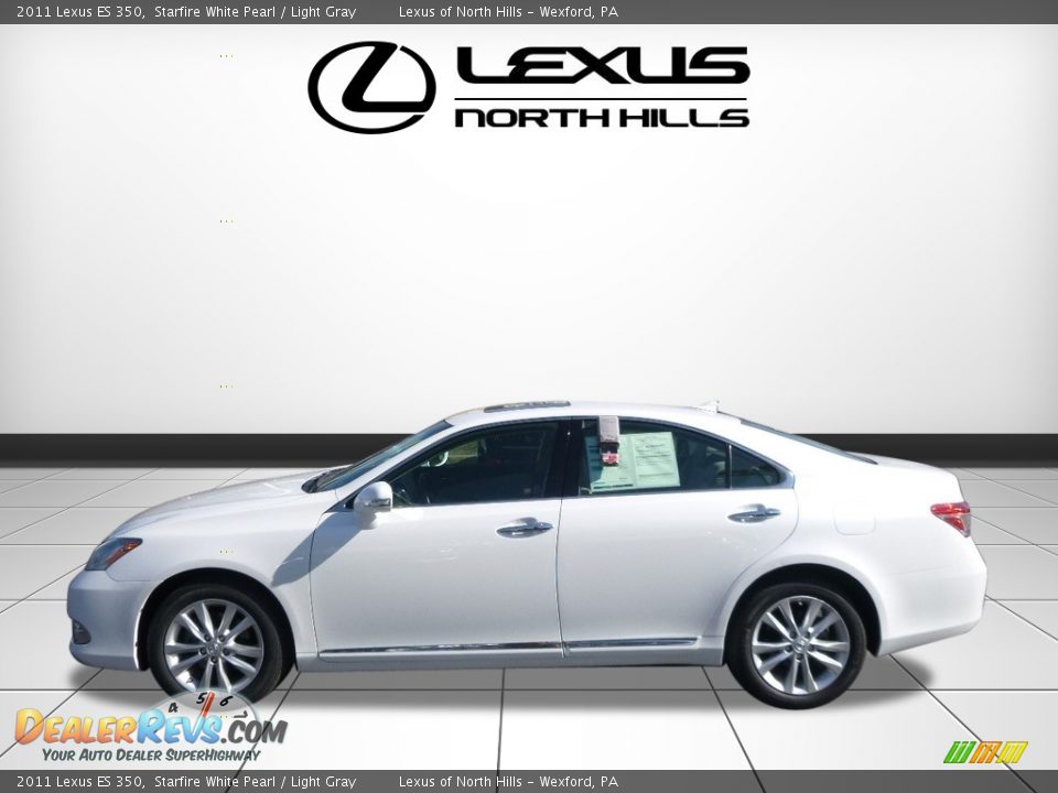 2011 Lexus ES 350 Starfire White Pearl / Light Gray Photo #3