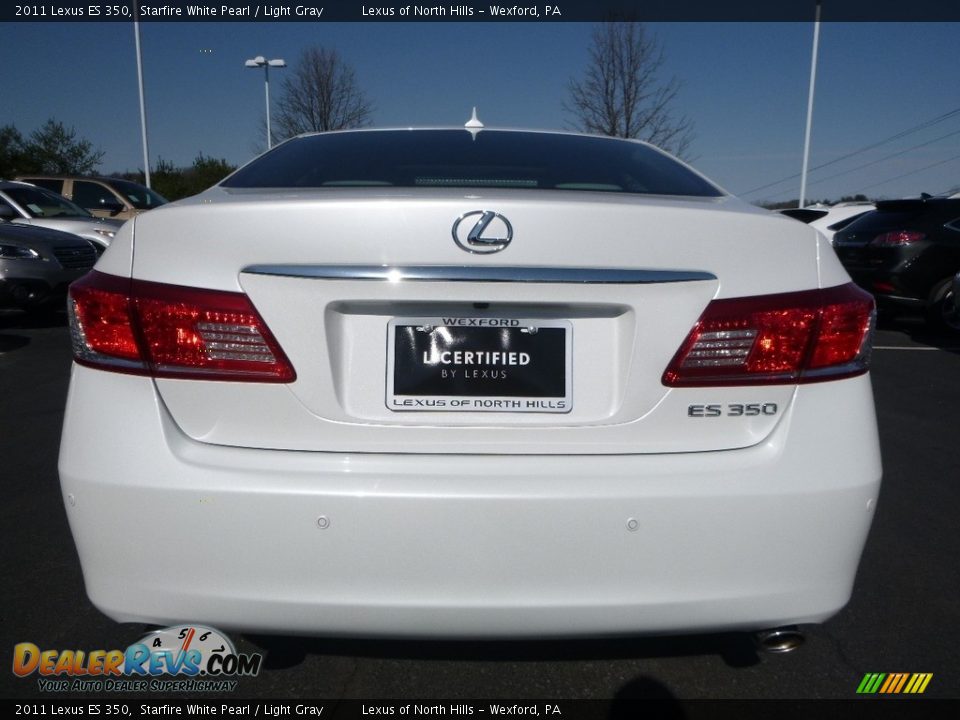 2011 Lexus ES 350 Starfire White Pearl / Light Gray Photo #6
