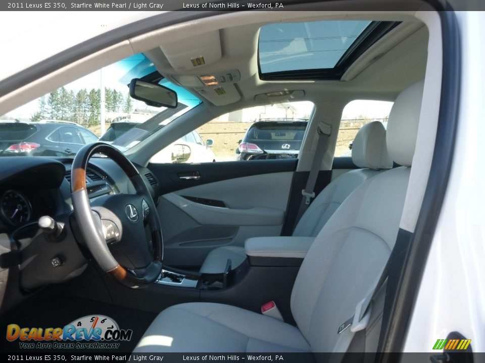 2011 Lexus ES 350 Starfire White Pearl / Light Gray Photo #7