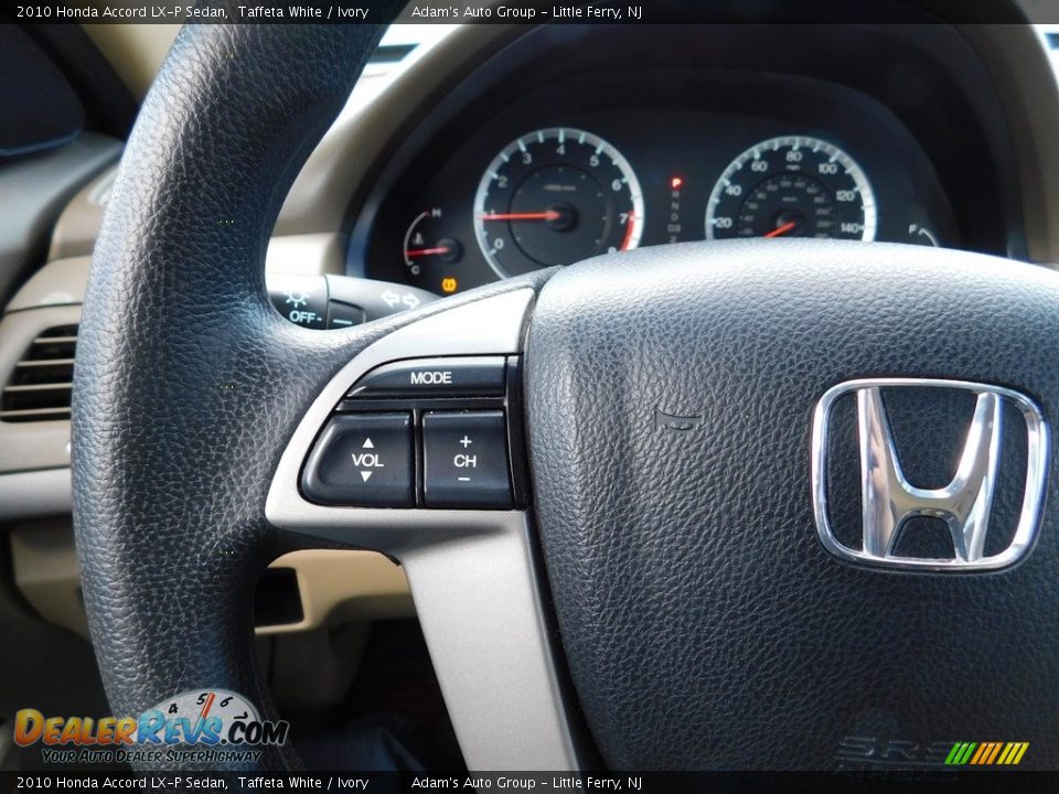 2010 Honda Accord LX-P Sedan Taffeta White / Ivory Photo #15