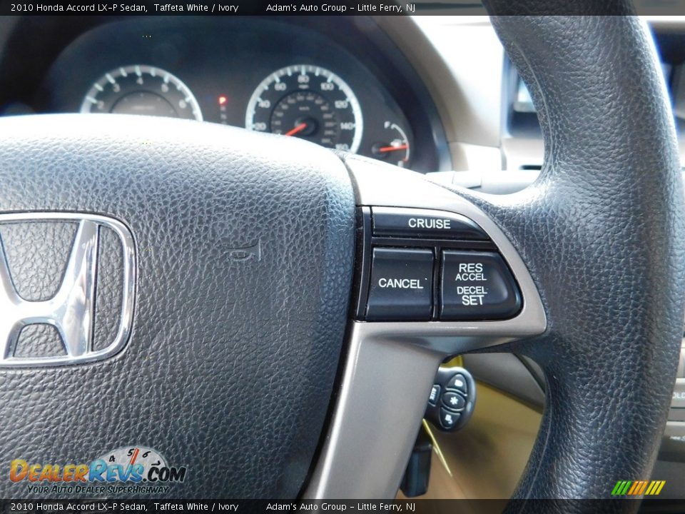 2010 Honda Accord LX-P Sedan Taffeta White / Ivory Photo #16