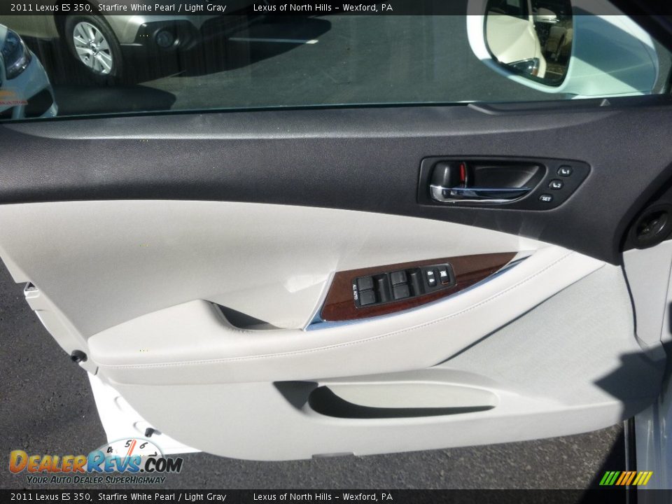 2011 Lexus ES 350 Starfire White Pearl / Light Gray Photo #10