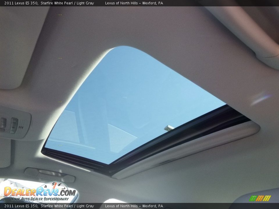 2011 Lexus ES 350 Starfire White Pearl / Light Gray Photo #11
