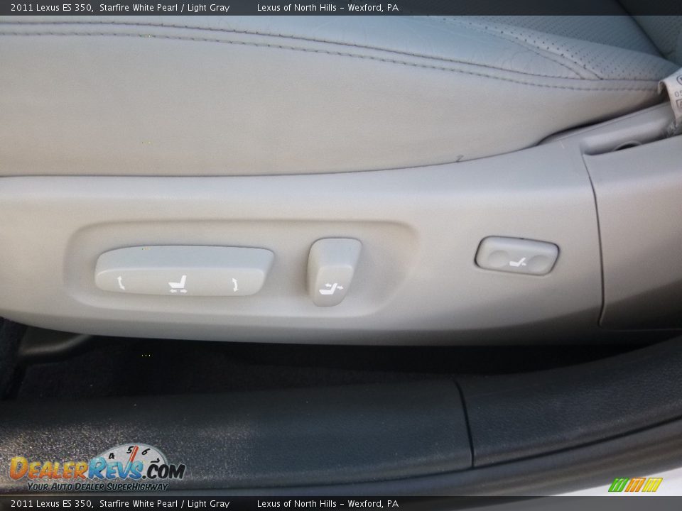 2011 Lexus ES 350 Starfire White Pearl / Light Gray Photo #12