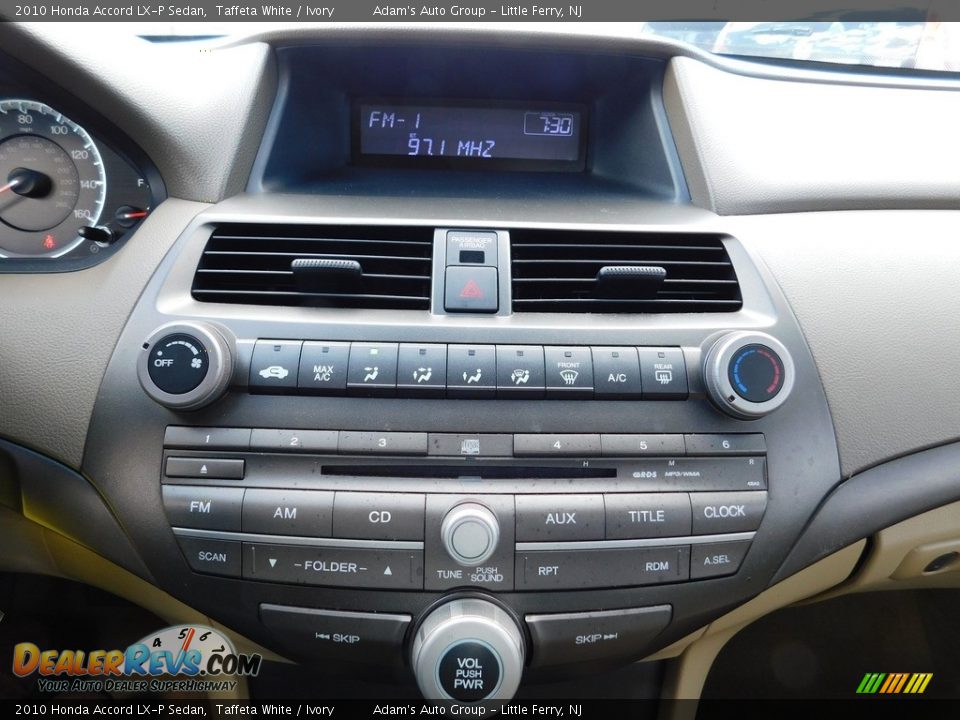 2010 Honda Accord LX-P Sedan Taffeta White / Ivory Photo #21