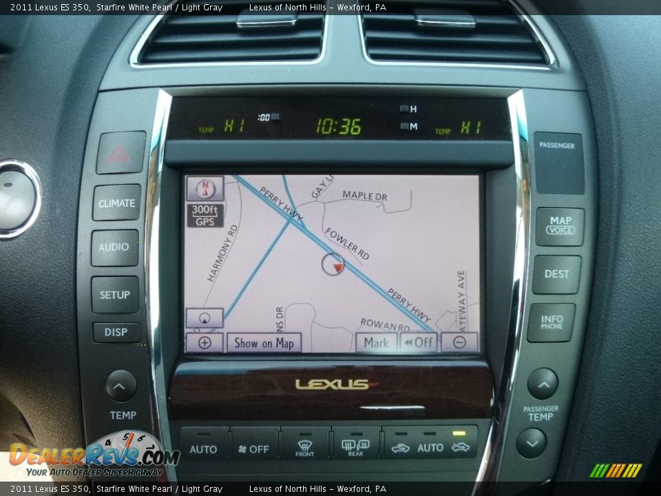 2011 Lexus ES 350 Starfire White Pearl / Light Gray Photo #17