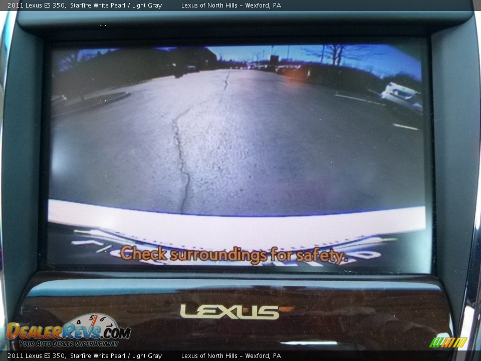 2011 Lexus ES 350 Starfire White Pearl / Light Gray Photo #18