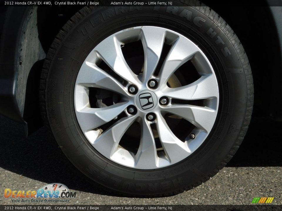 2012 Honda CR-V EX 4WD Crystal Black Pearl / Beige Photo #9