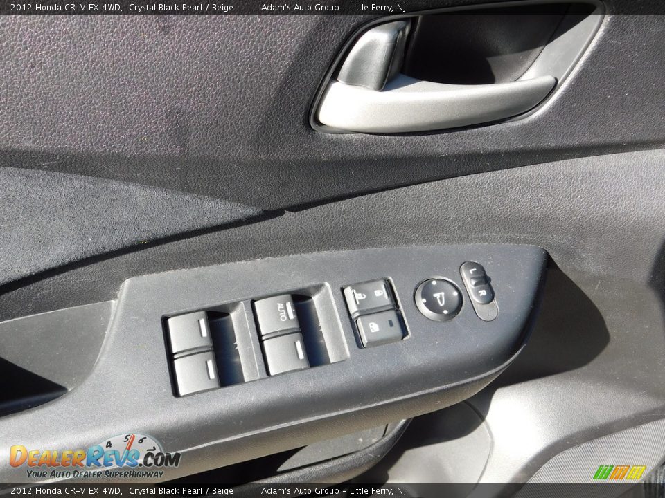 2012 Honda CR-V EX 4WD Crystal Black Pearl / Beige Photo #11