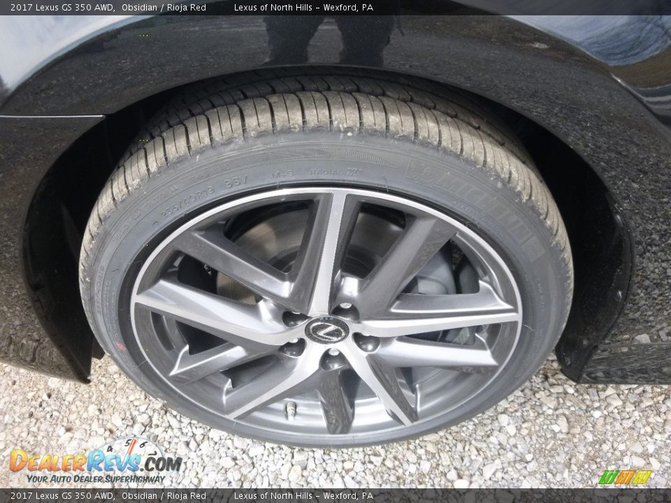 2017 Lexus GS 350 AWD Obsidian / Rioja Red Photo #5