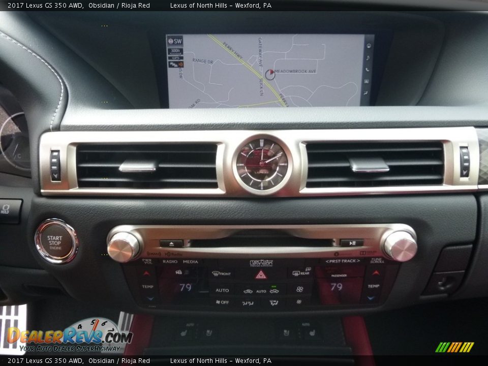 2017 Lexus GS 350 AWD Obsidian / Rioja Red Photo #13