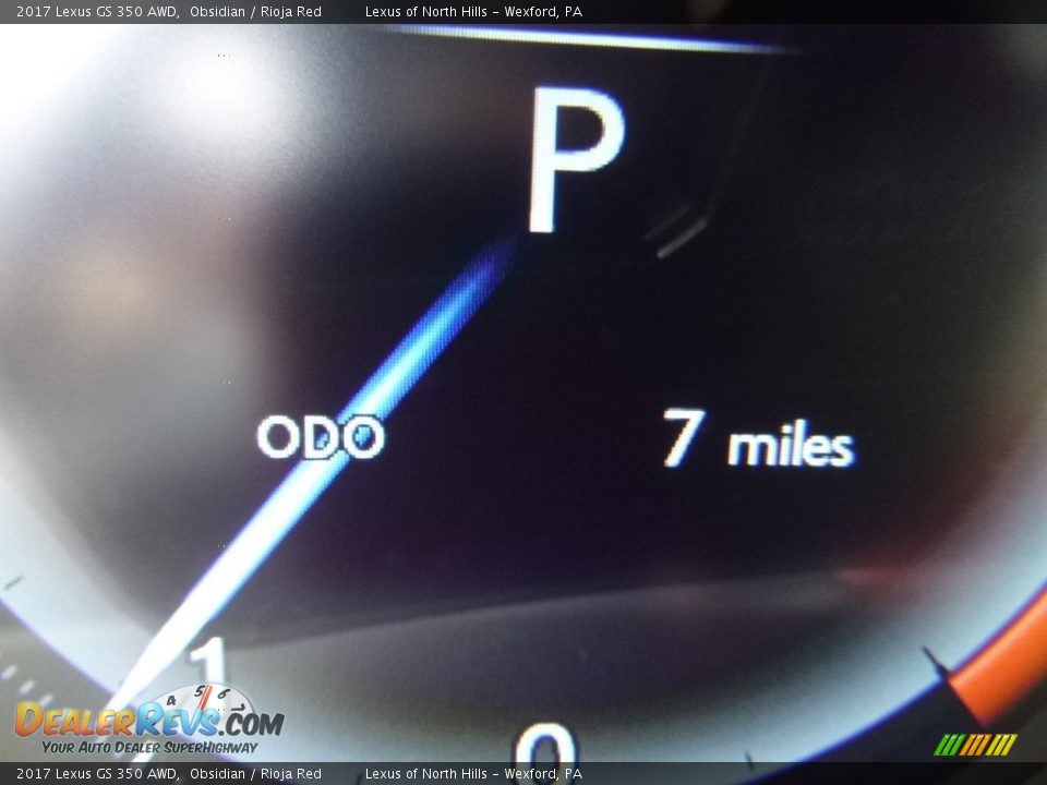 2017 Lexus GS 350 AWD Obsidian / Rioja Red Photo #15