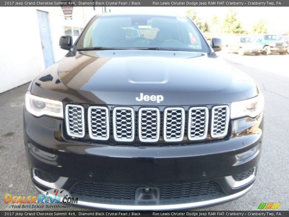 2017 Jeep Grand Cherokee Summit 4x4 Diamond Black Crystal Pearl / Black Photo #7