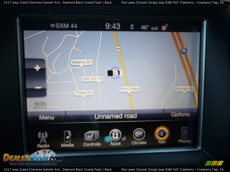 2017 Jeep Grand Cherokee Summit 4x4 Diamond Black Crystal Pearl / Black Photo #18