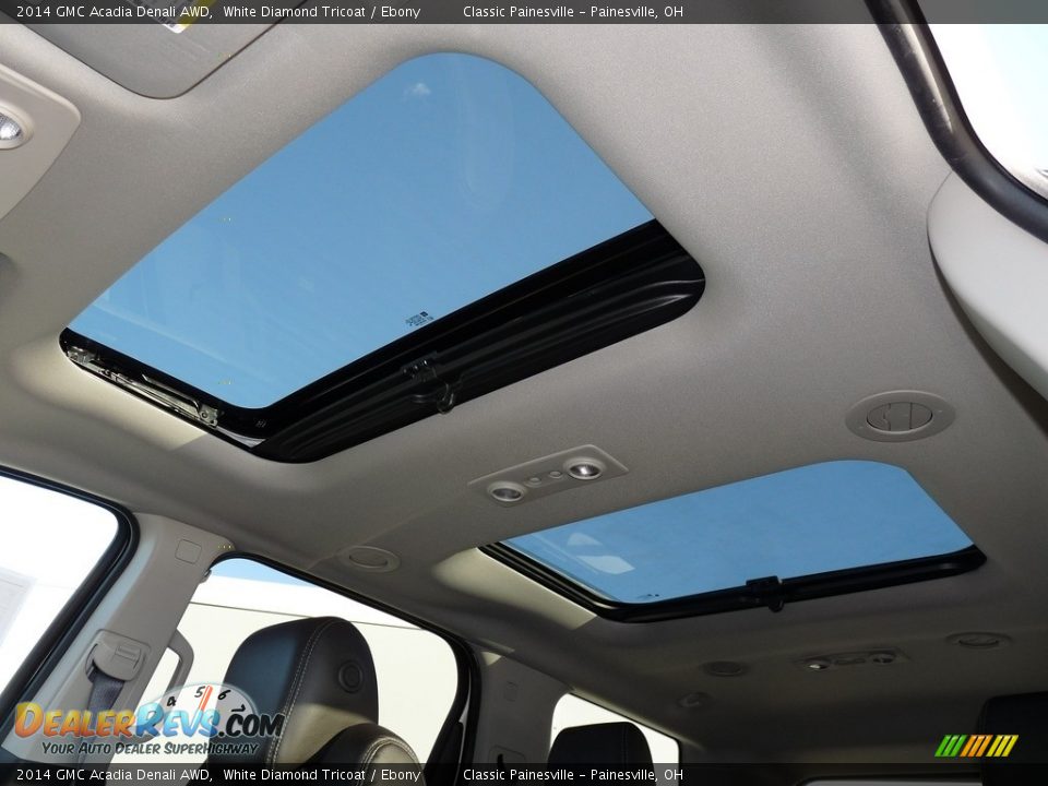 2014 GMC Acadia Denali AWD White Diamond Tricoat / Ebony Photo #7