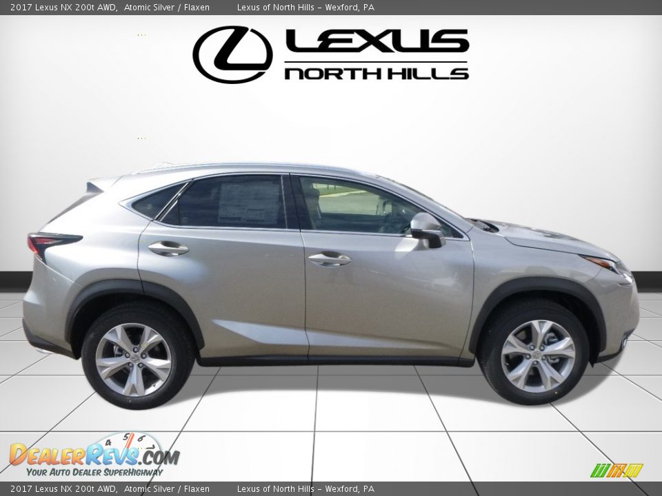 2017 Lexus NX 200t AWD Atomic Silver / Flaxen Photo #2